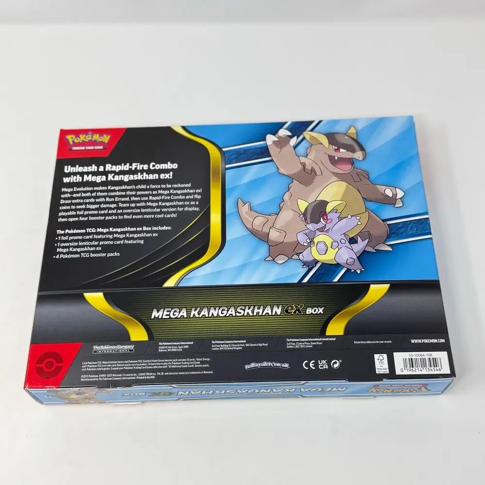 Pokémon TCG Mega Kangaskhan ex Box 4 Booster Packs Promo New Unopened 2025